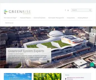 Greenrisetech.com(Greenroof systems and stormwater management) Screenshot