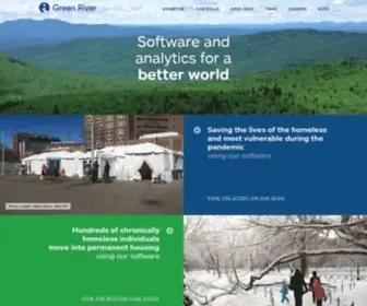 Greenriver.com(Software and Analytics for a Better World) Screenshot