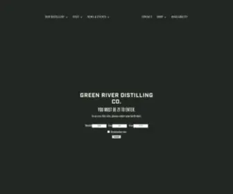 Greenriverdistilling.com(Green River Distilling Co) Screenshot