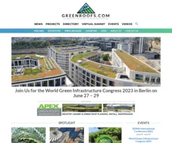 Greenroofs.com(Connecting the Planet) Screenshot