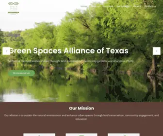 Greensatx.org(Green Spaces Alliance of South Texas) Screenshot