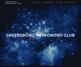 Greensboroastronomyclub.org(The Greensboro Astronomy Club) Screenshot