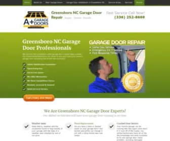 GreensboroncGaragedoorrepair.com(The #1 Garage Door Repair Service in Greensboro North Carolina) Screenshot