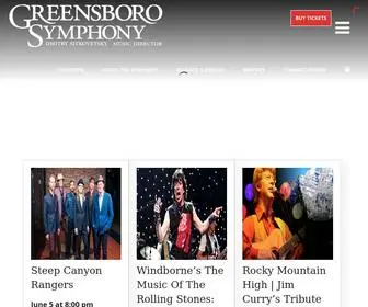 Greensborosymphony.org(Greensboro Symphony Orchestra) Screenshot