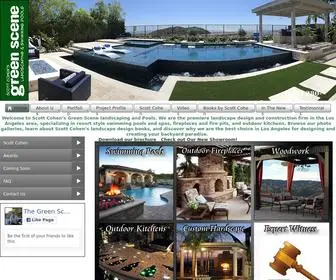 Greenscenelandscape.com(Scott Cohen's Green Scene Landscaping & Pools) Screenshot