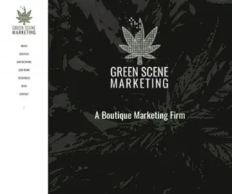 Greenscenemarketing.com(Cannabis Marketing Agency) Screenshot