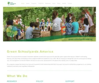 Greenschoolyards.org(Green Schoolyards America) Screenshot