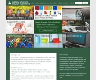 Greensciencepolicy.org(Green Science Policy Institute) Screenshot