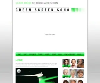 Greenscreensoho.com(Green Screen Chroma key & Photographic Studios in Soho London) Screenshot