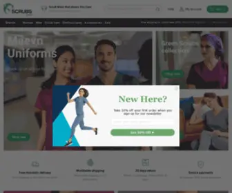 Greenscrubs.com(Scrub Hats and Medical & Nursing Uniforms) Screenshot