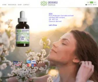 Greenshieldcbd.com(Greenshield Botanicals) Screenshot