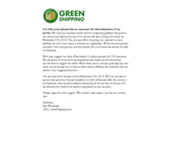 Greenshipping.com(Green shipping) Screenshot