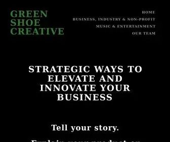 Greenshoecreative.com(Production) Screenshot