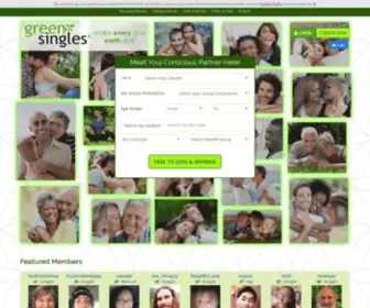 Greensingles.com(Green Singles Dating Site) Screenshot