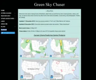 Greenskychaser.com(Green Sky Chaser) Screenshot
