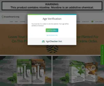 Greensmartliving.com(Electronic Cigarette) Screenshot