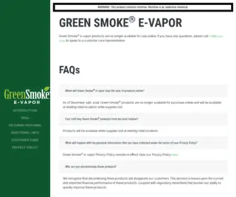 Greensmoke.com(Green Smoke®) Screenshot
