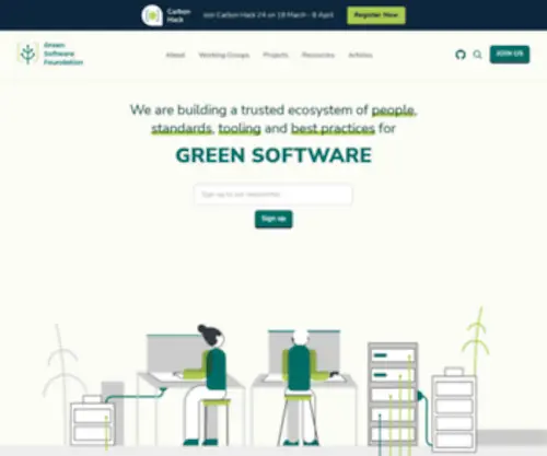 Greensoftware.foundation(The Green Software Foundation) Screenshot