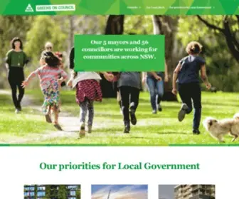 Greensoncouncil.org.au(The Greens NSW in Local Government) Screenshot