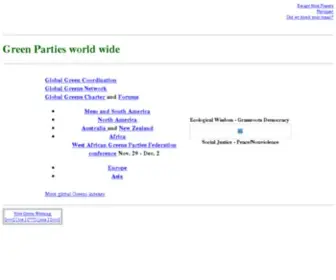 Greens.org(Green Parties World Wide) Screenshot