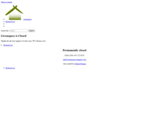 Greenspacecompany.com Screenshot