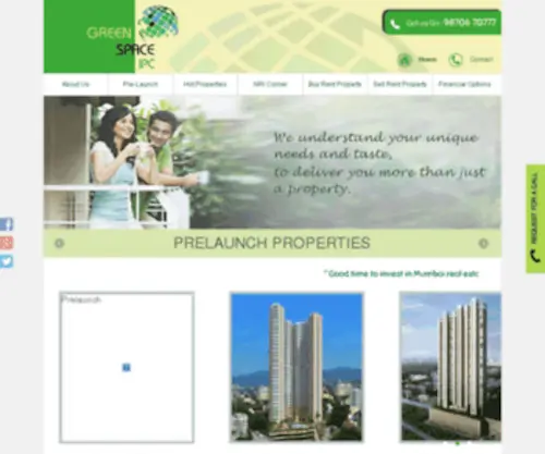 Greenspaceipc.com(Upcoming New Residential Projects InMulund) Screenshot