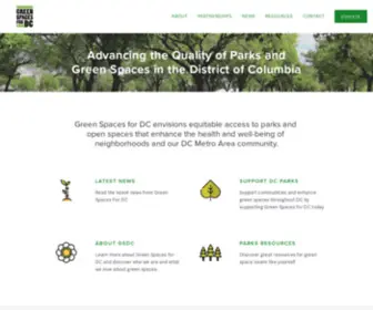 Greenspacesfordc.org(Green Spaces For DC) Screenshot