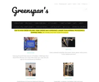 Greenspans.com(Greenspan's) Screenshot