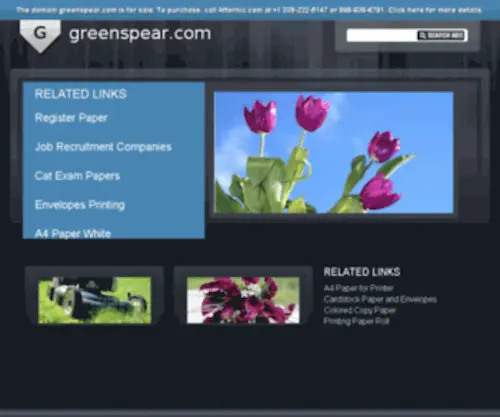 Greenspear.com(Greenspear) Screenshot