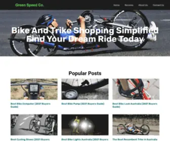 Greenspeed.com.au(GreenSpeed Trikes) Screenshot