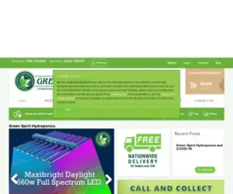 Greenspirit-HYdroponics.com(Green Spirit Hydroponics) Screenshot