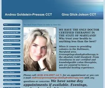 Greenspringcolonhydrotherapy.com(Green Spring Colon Hydrotherapy in Owings Mills) Screenshot