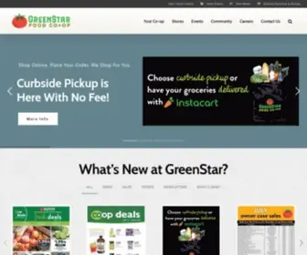 Greenstar.coop(GreenStar Natural Foods Market) Screenshot