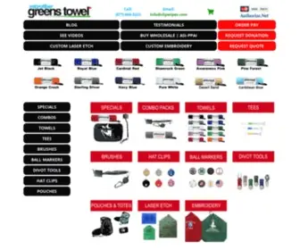 Greenstowel.com(Microfiber Greens Towels) Screenshot