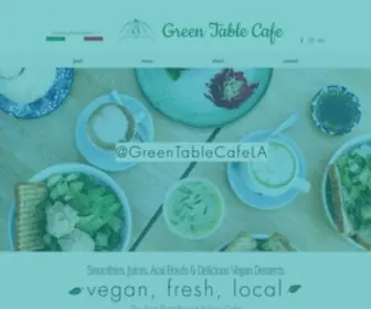 Greentablecafe.com(Vegan Italian Restaurant) Screenshot