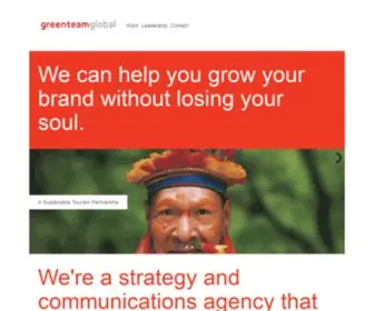 GreenteamGlobal.com(We're a strategy and communications agency) Screenshot