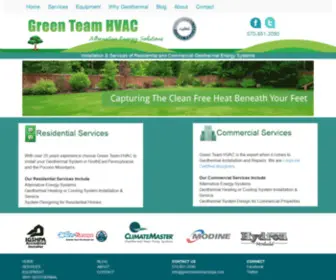 Greenteamhvacnepa.com(Green Team HVAC offers alternative energy solutions and the installation and service of residential and commercial geothermal energy systems) Screenshot