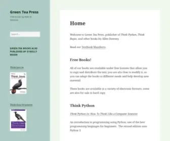 Greenteapress.com(Free books by Allen B) Screenshot
