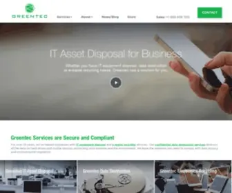 Greentec.com(Electronic Recycling Company) Screenshot