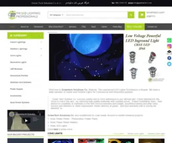 Greentechco.com(GreenTech Solutions LED Lighting and Solar System Kuwait) Screenshot