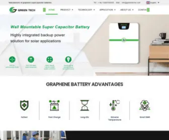 Greenteche.com(Graphene supercapacitor) Screenshot