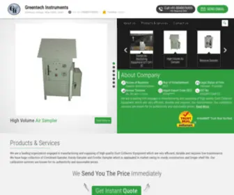 Greentechinstruments.co.in(Greentech Instruments) Screenshot