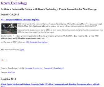 Greentechnolog.com(Green Technology) Screenshot