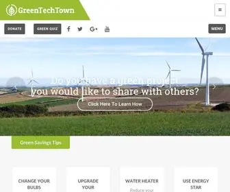 Greentechtown.com(We are an organization focused on sharing innovative concepts in renewable energy. Our main goal) Screenshot