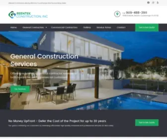 Greentek-Construction.com(Rancho Cucamonga General Contractors) Screenshot