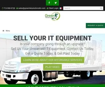 Greenteksolutionsllc.com(Buy & Sell Used IT Equipment) Screenshot