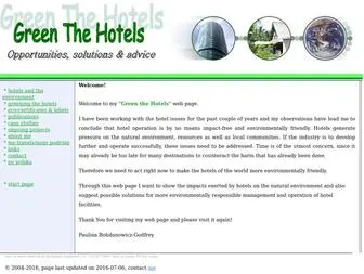 Greenthehotels.com(Green the Hotels) Screenshot