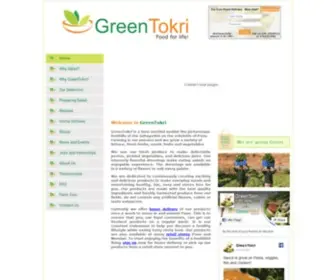 Greentokri.com(Fresh Salads & Herbs) Screenshot