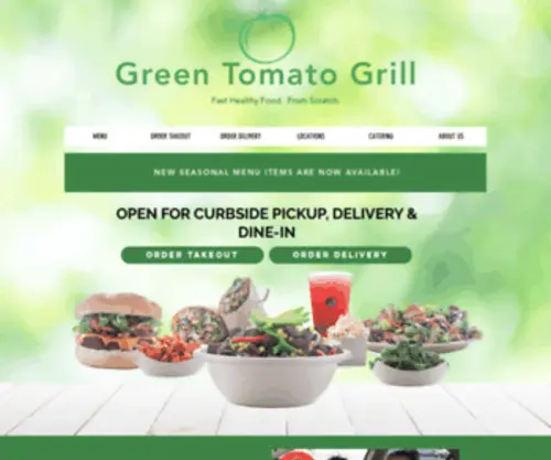 Greentomatogrill.com(Green Tomato Grill) Screenshot