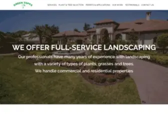 Greentopps.com(Landscaping) Screenshot